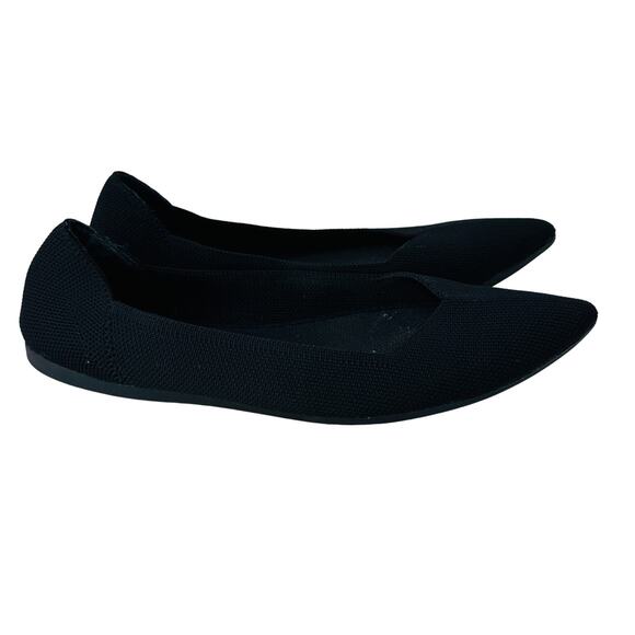 Steven by Steve Madden Reed Knit Shoes Flats Pointed Toe Black Womens Size 6.5M - Picture 4 of 8